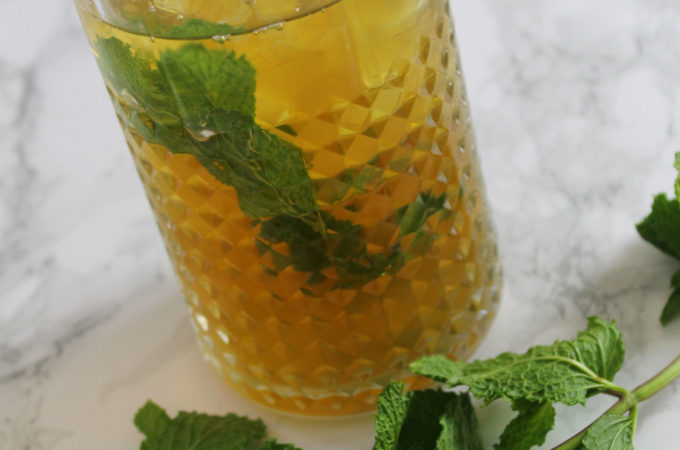 Minty Iced Green Tea